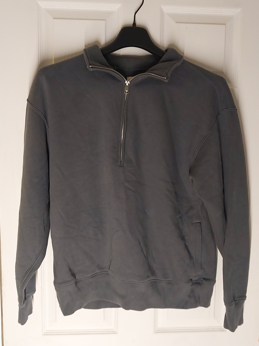 Abercrombie & Fitch Men's Half-Zip Pullover - Charcoal